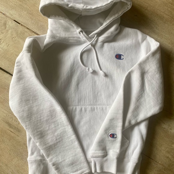 CHAMPION Reverse Weave White Hoodie - small - Picture 3 of 14
